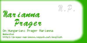 marianna prager business card